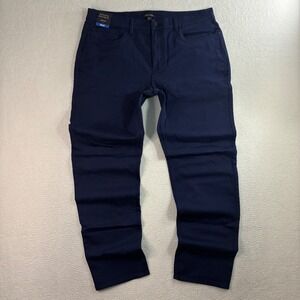 Banana Republic 5 Pocket Pant Men 36x32 Blue Chino Stretch Slim Comfort Prep NWT